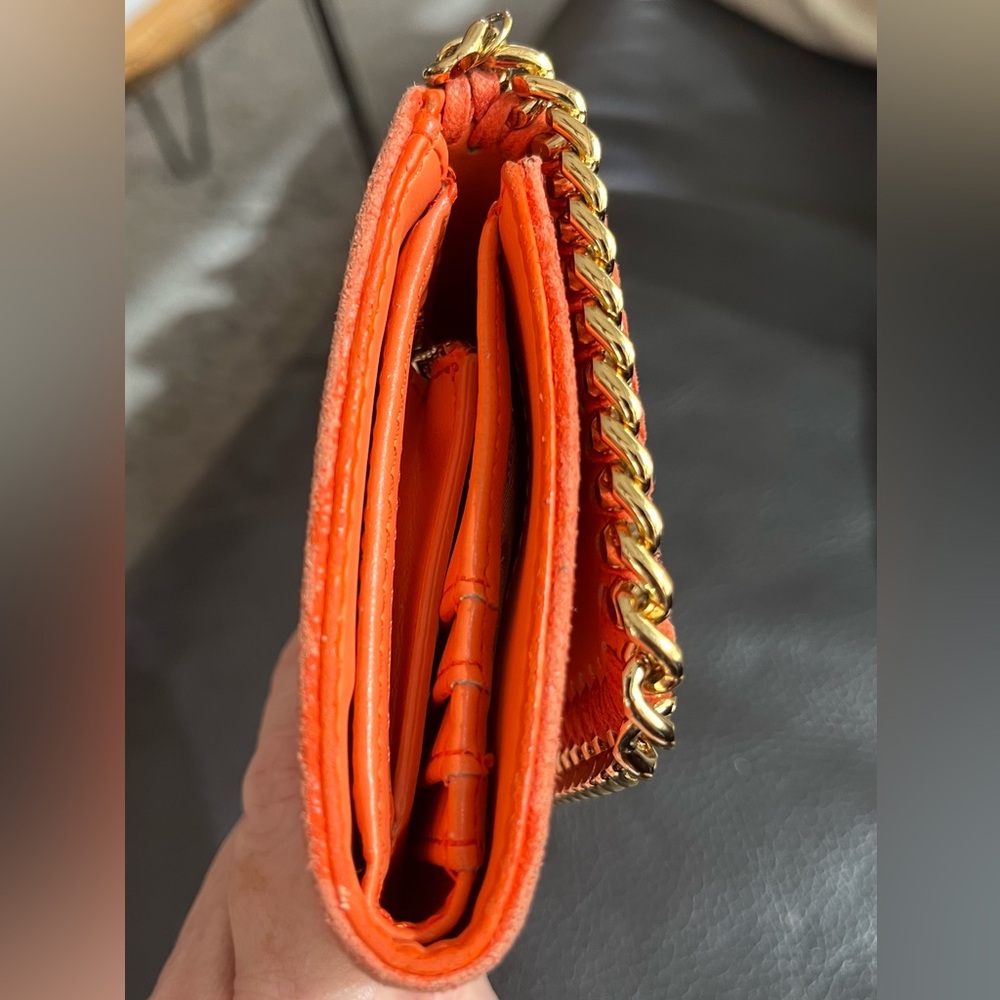 Stella McCartney Falabella Orange flap vegan wallet - Picture 13 of 16